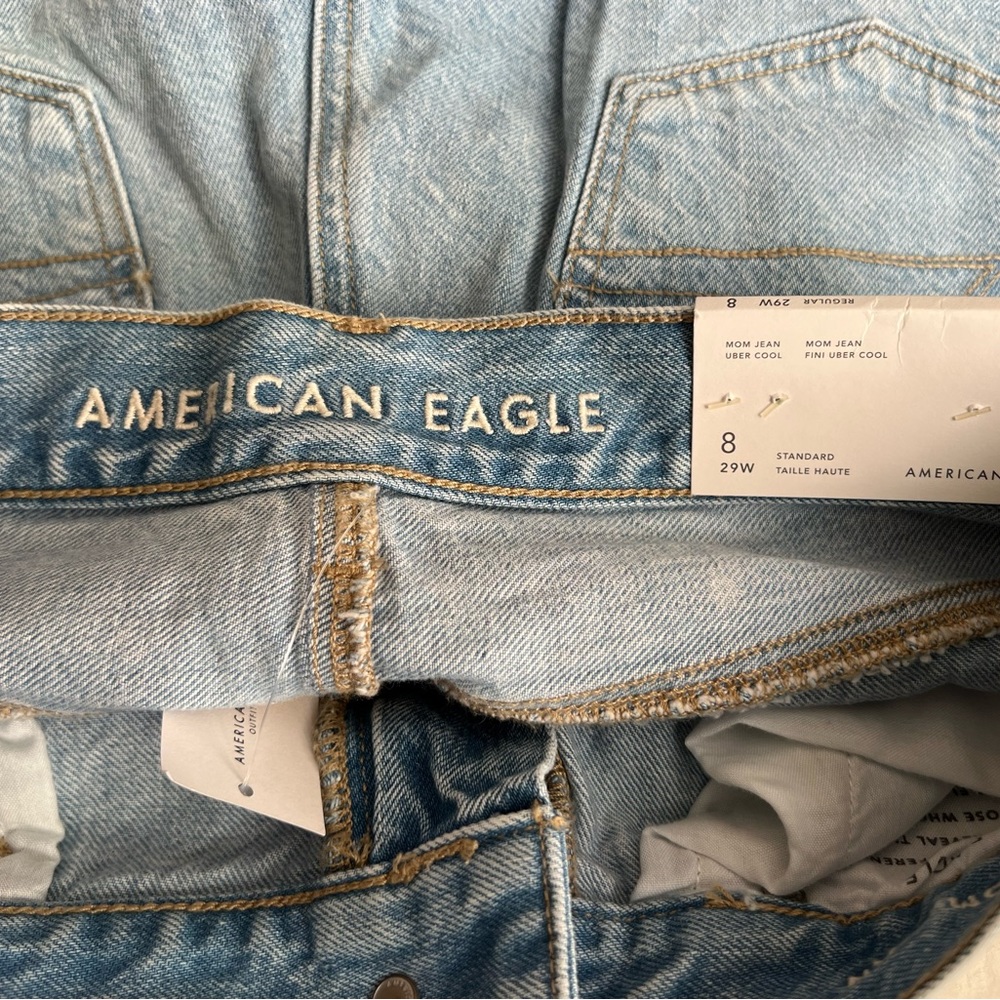American Eagle Mom Jeans 8/29W NWT - Picture 4 of 7